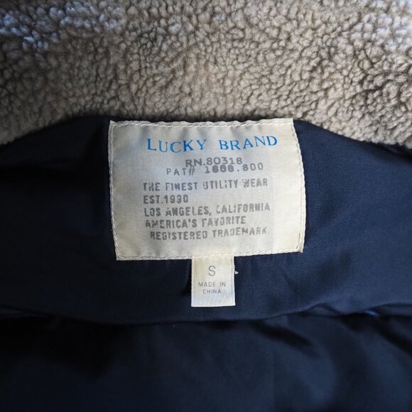 Vintage Lucky Brand Puffer Vest Size Small - Picture 4 of 9
